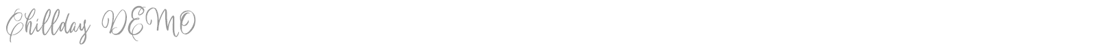 Chillday font preview